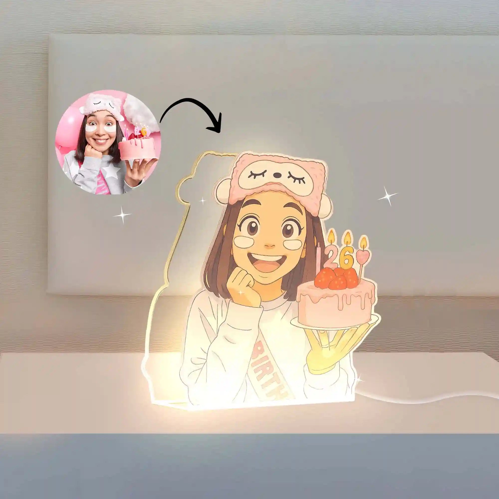 Lámpara Estilo ghibli para Cumpleaños