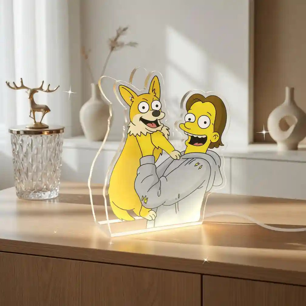 Lampe de dessin animé Simpsons pour animaux de compagnie