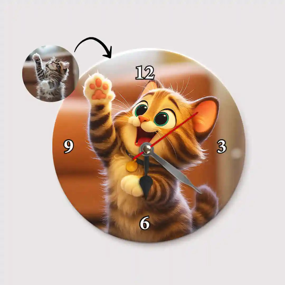 RELOJ ESTILO CARICATURA para Mascotas