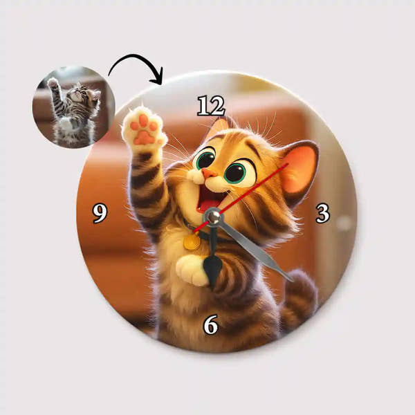 RELOJ ESTILO CARICATURA para Mascotas