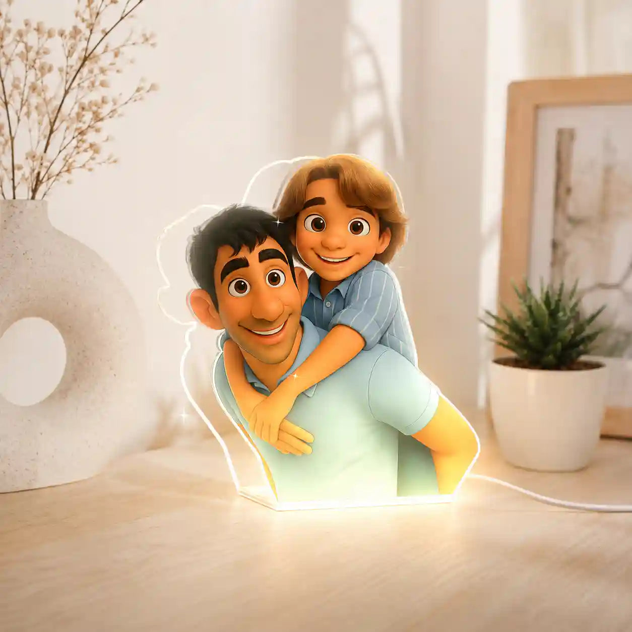 Cartoon Style Lamp for Dad