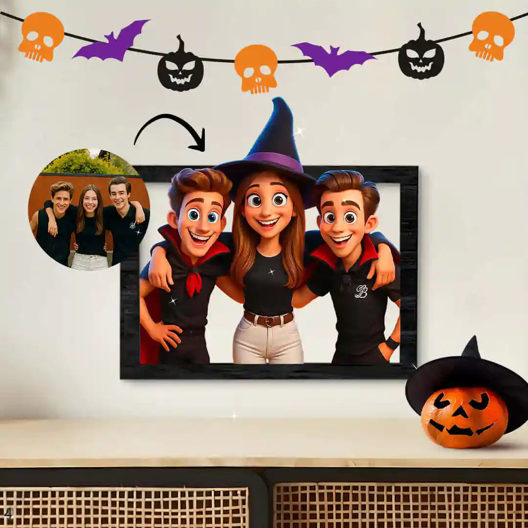 Cuadro caricatura Halloween