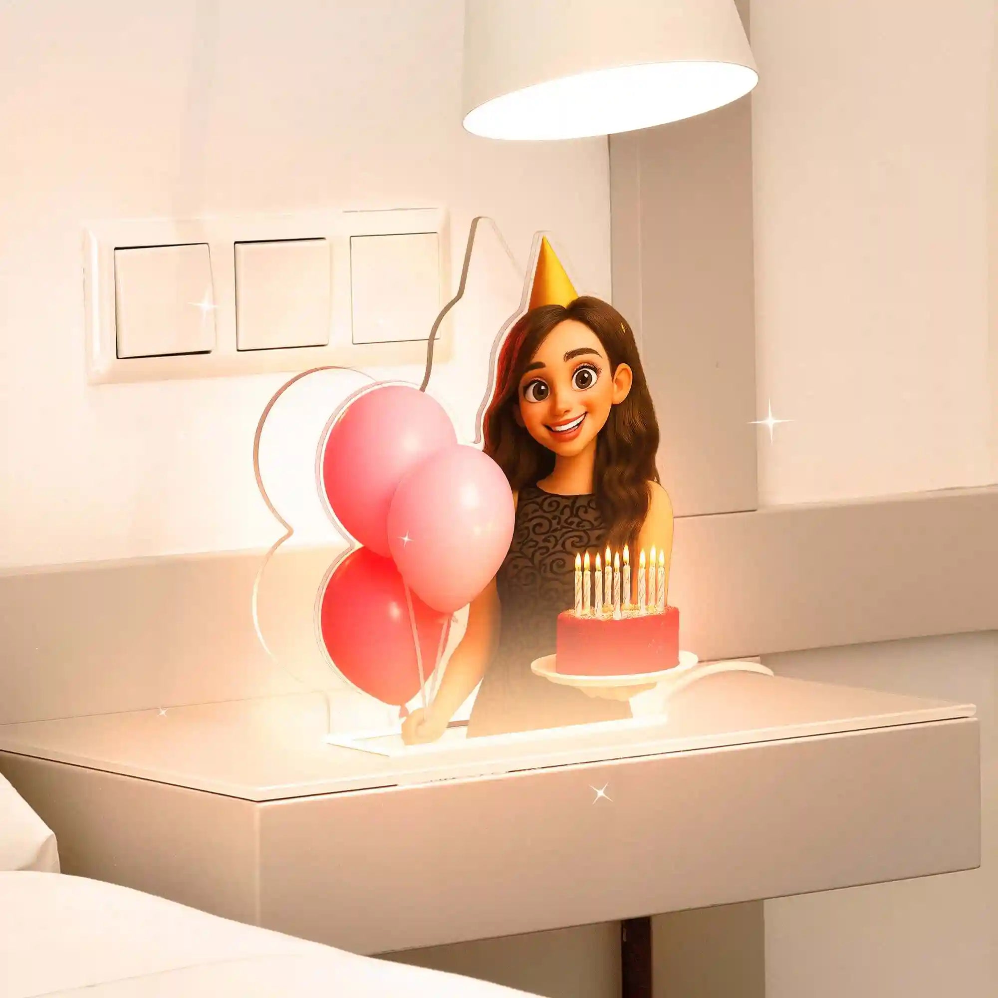 Lámpara Estilo CARICATURA  para Cumpleaños