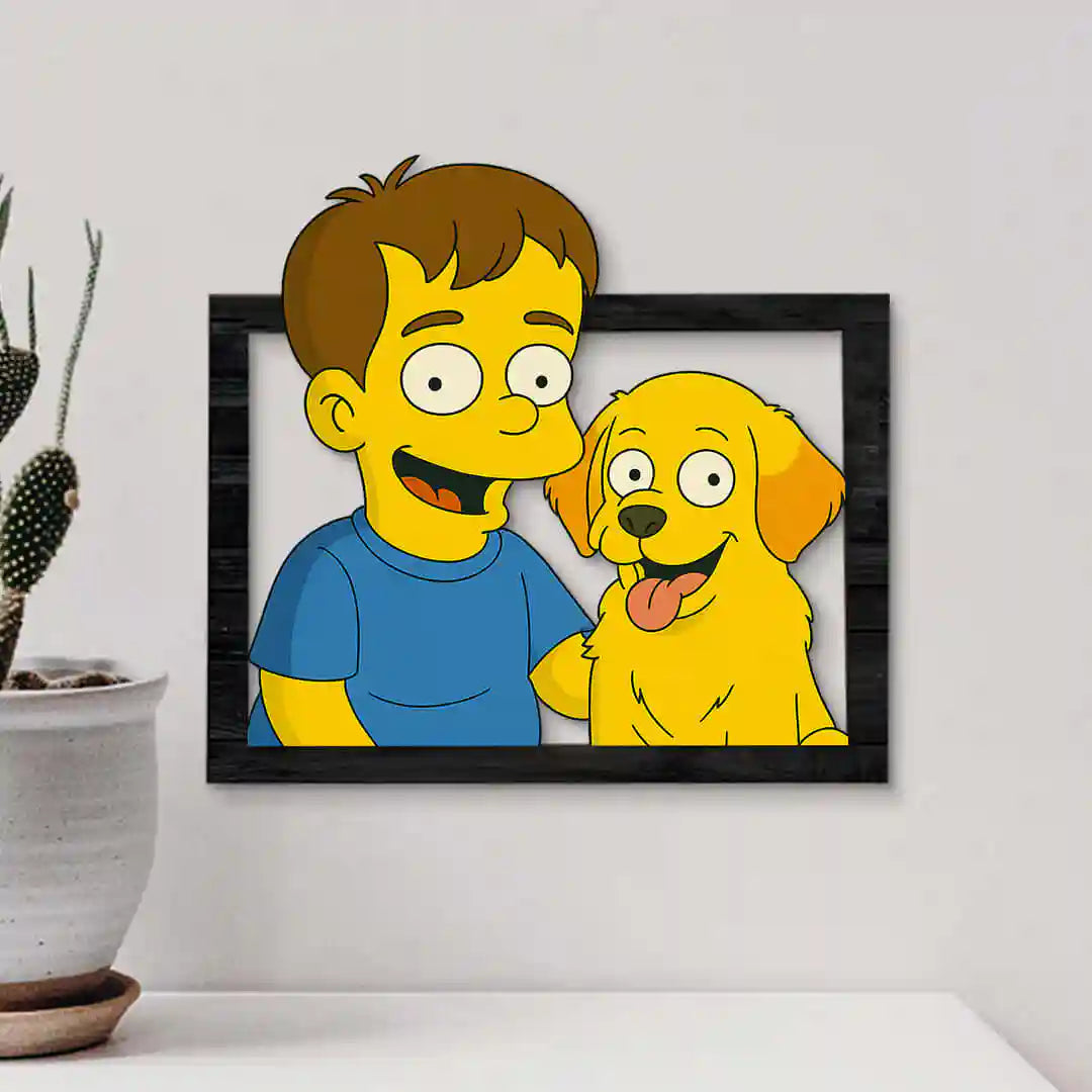 Image d'animal de compagnie du dessin animé Simpsons