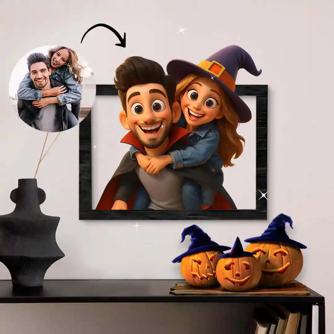 Cuadro caricatura Halloween