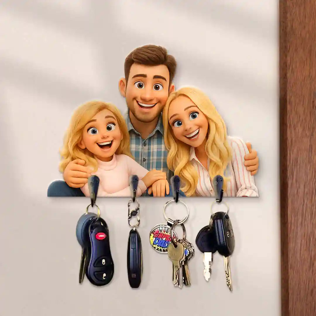 PORTE-CLÉS DE DESSIN ANIMÉ pour papa
