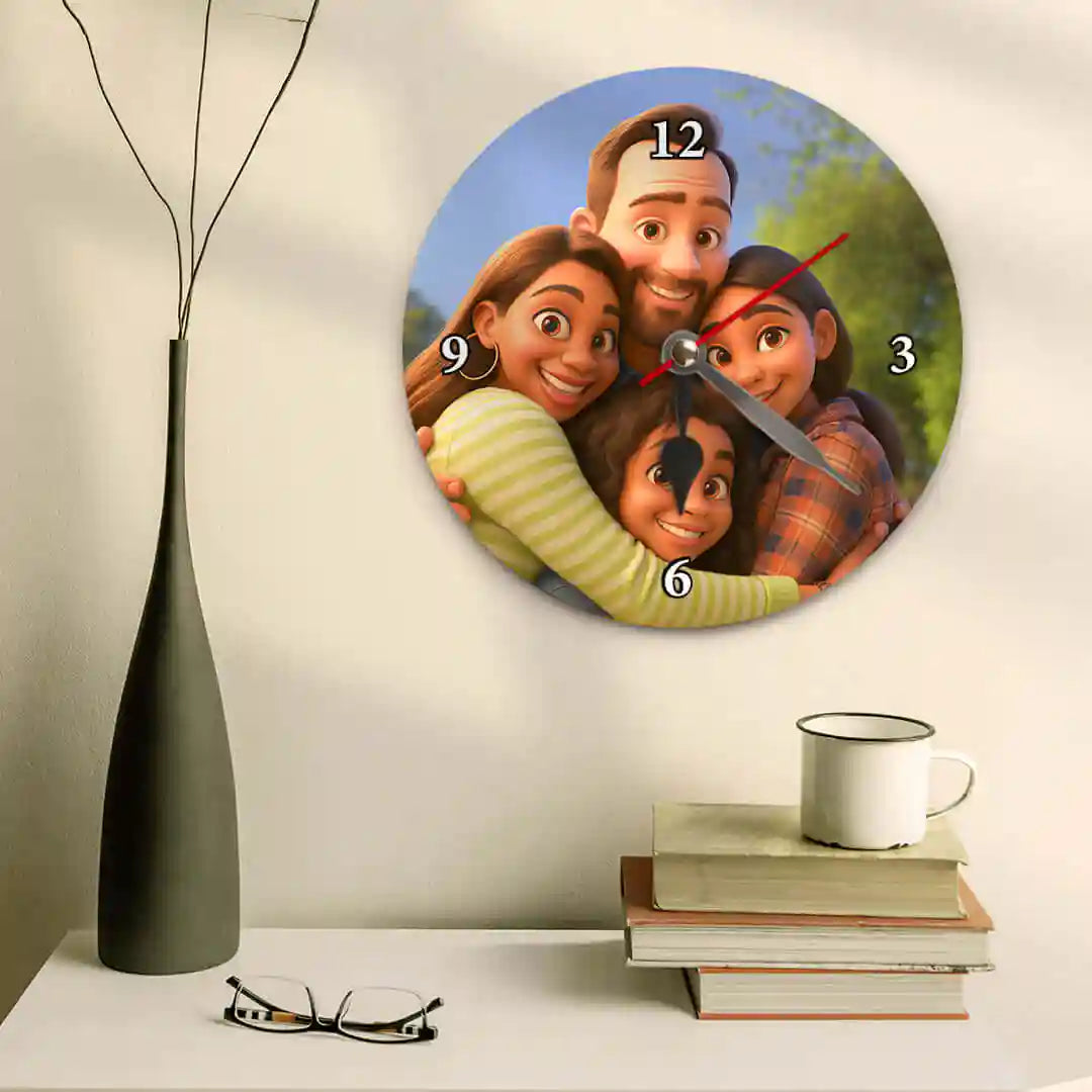 RELOJ ESTILO CARICATURA para Papá