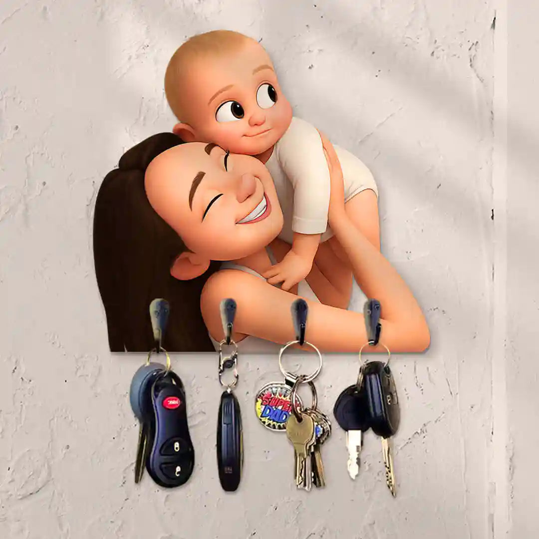 PORTALLAVES CARICATURA para Mamá