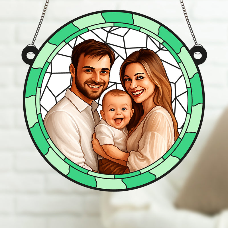 Catturasole personalizzato in vetro metacrilato per la mamma