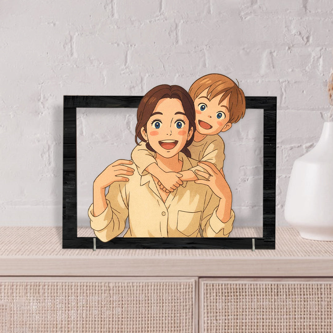 Cuadro estilo GHIBLI Para mamá