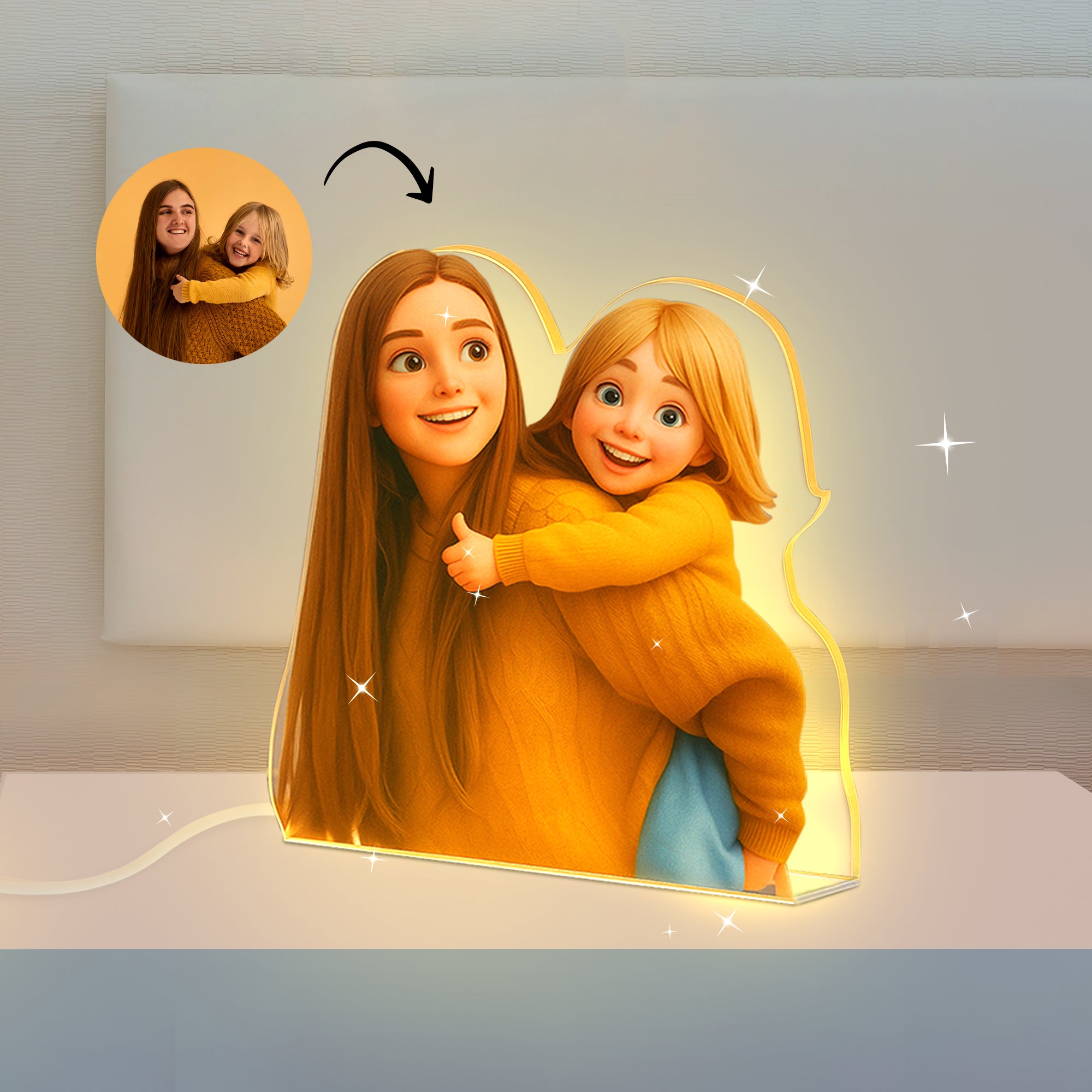 Lámpara Dibujos Animados PARA MAMÁ