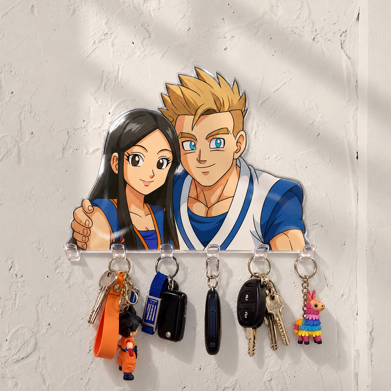 Cartoon key holder for Valentine's Day