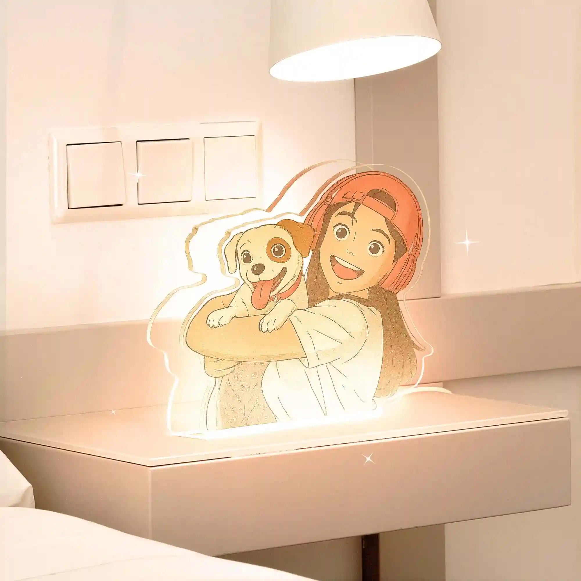 Lampe pour animaux de compagnie de style Ghibli