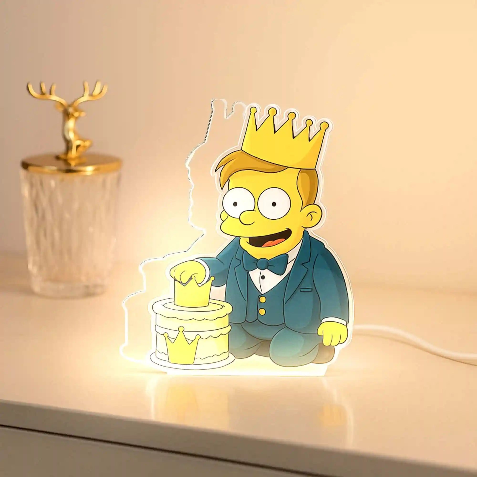 Lámpara Estilo LOS SIMPSON para Cumpleaños