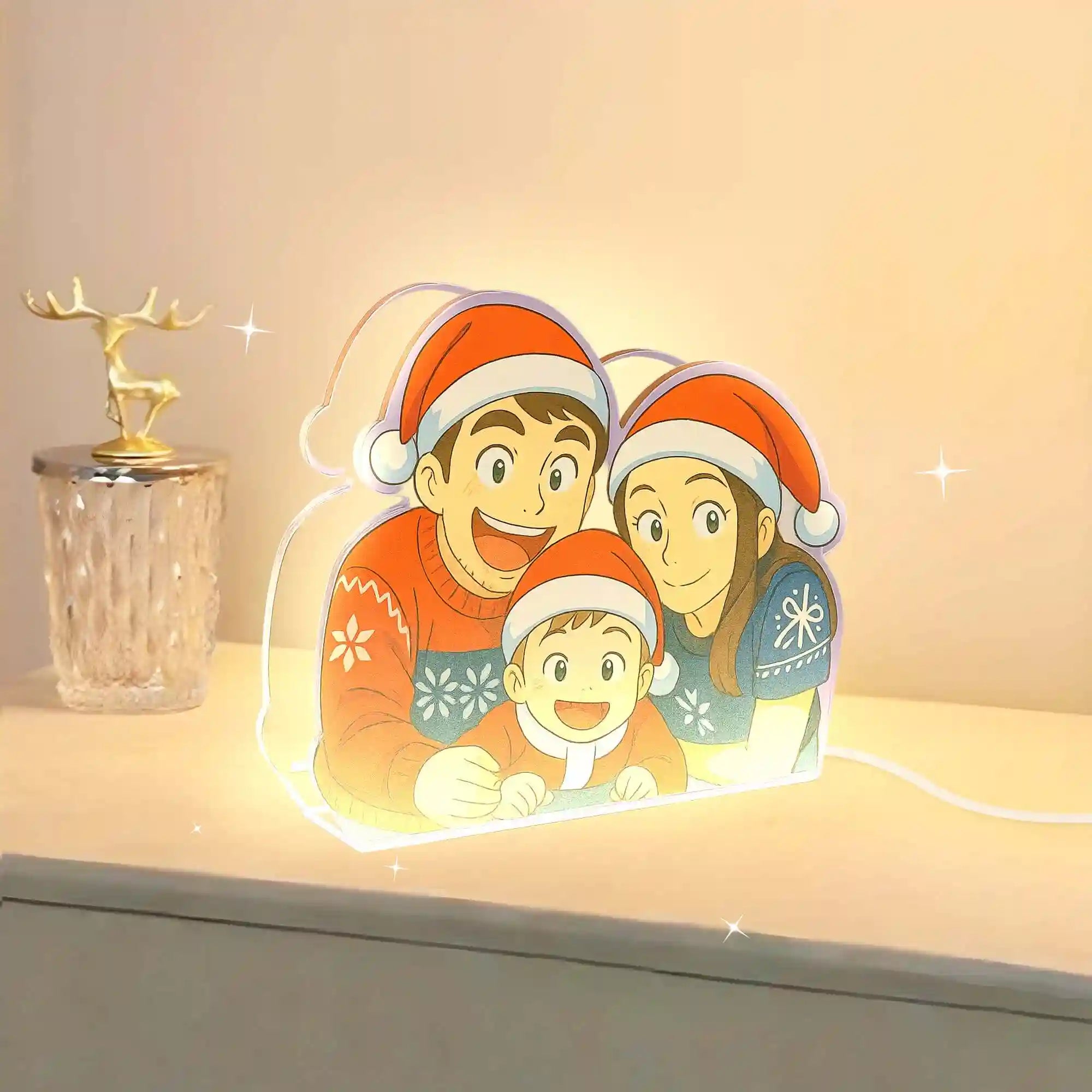 Lampe de style Ghibli pour Noël