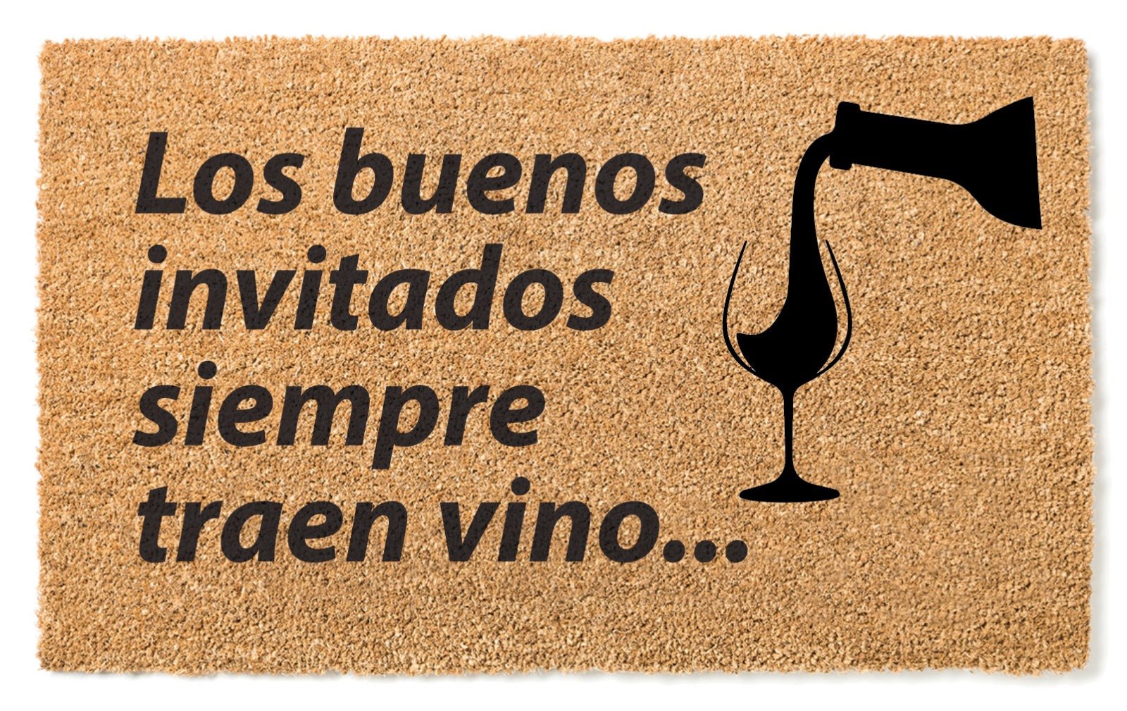 Alfombra "Los buenos invitados simepre traen vino" - Personalizaregalo.com