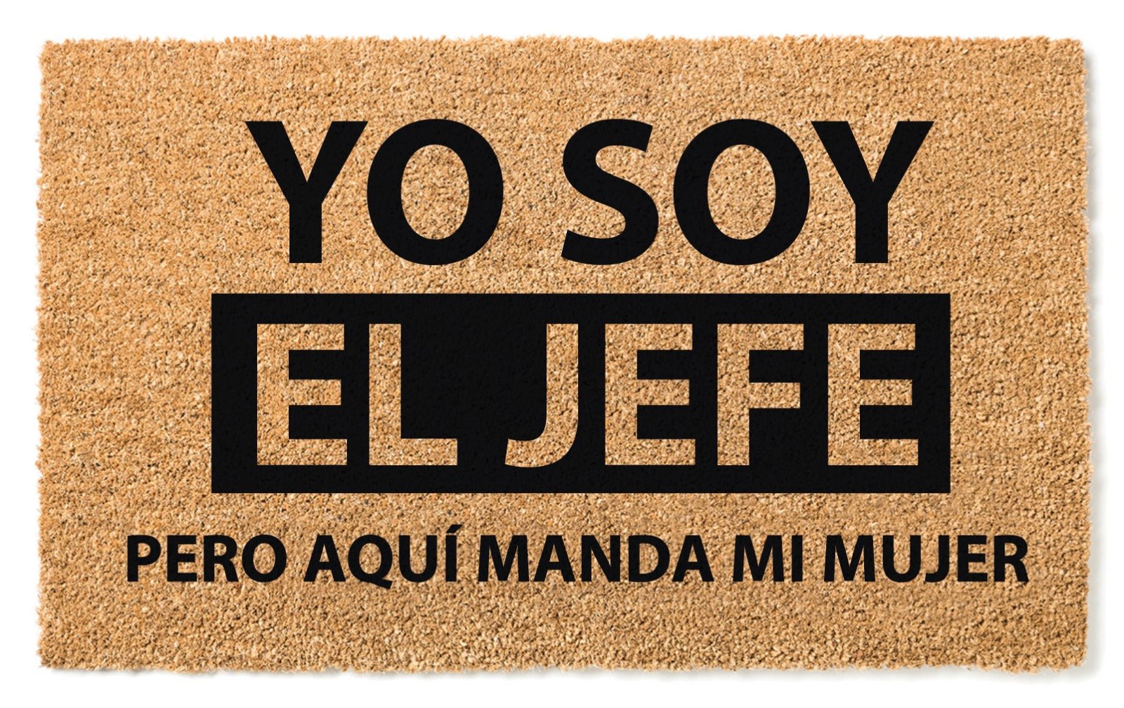 Alfombra "Yo soy el jefe pero..." - Personalizaregalo.com