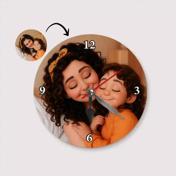 RELOJ ESTILO CARICATURA para Mamá