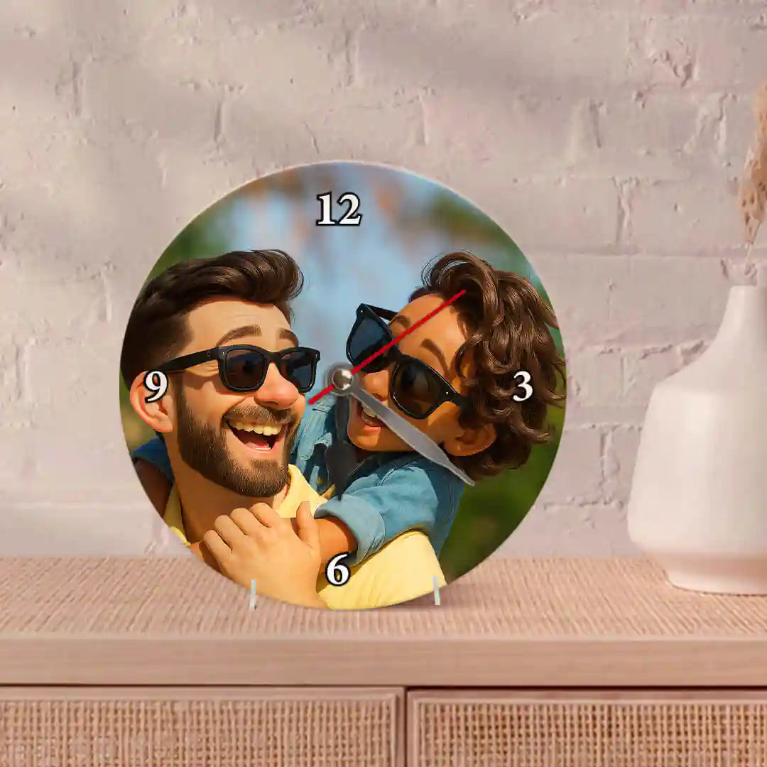 RELOJ ESTILO CARICATURA para Papá
