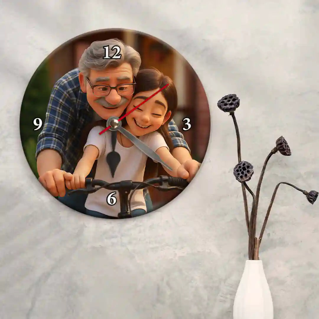 RELOJ ESTILO CARICATURA para Papá