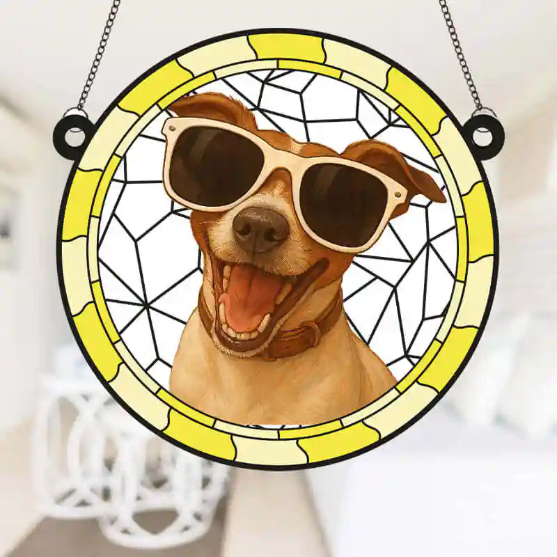 ATRAPASOL DE CRISTAL METACRILATO PERSONALIZADO Para Mascotas