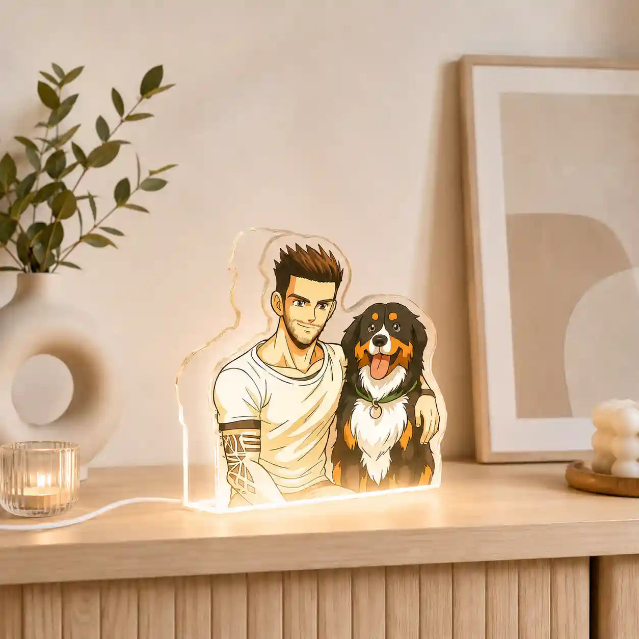 Lampe de dessin animé Dragon Ball pour animaux de compagnie