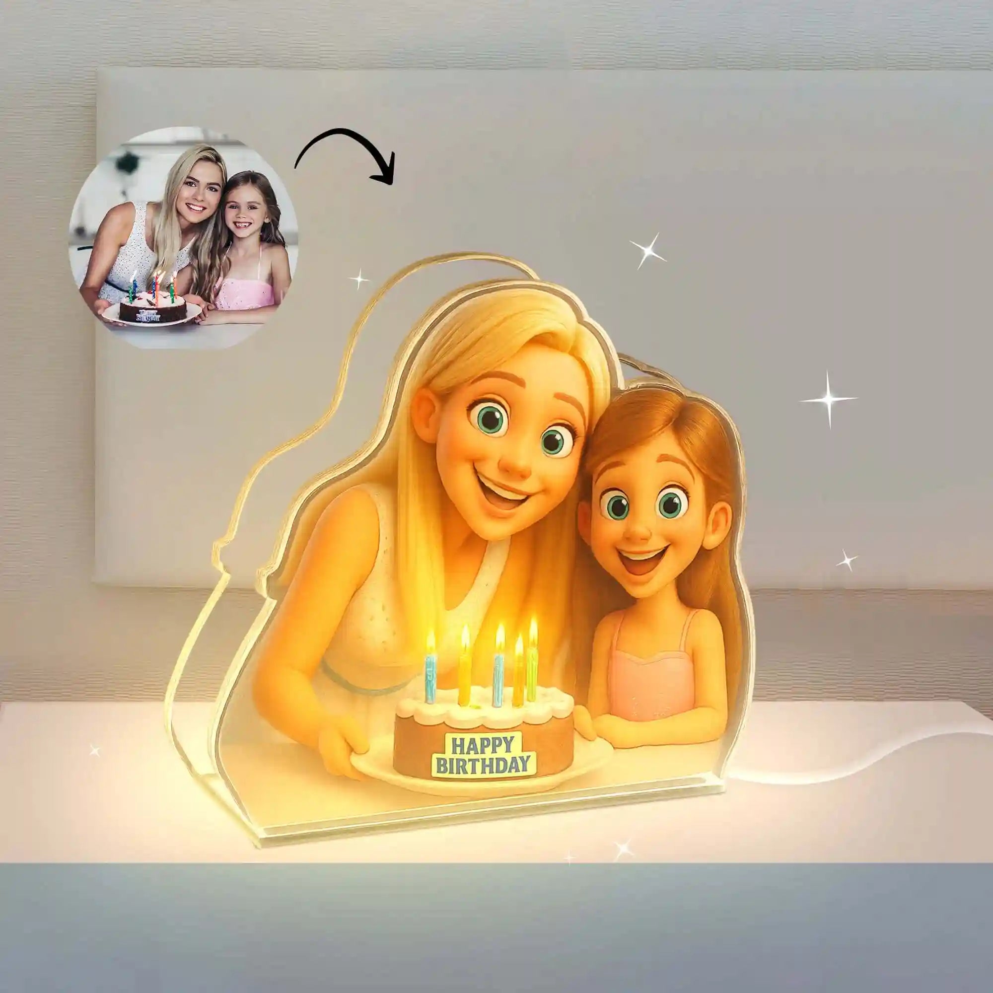 Lámpara Estilo CARICATURA  para Cumpleaños