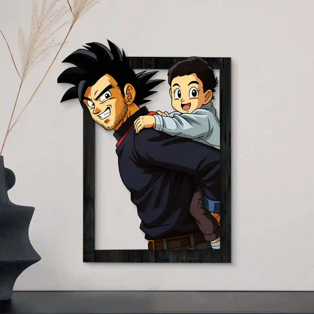 Cuadro Dibujos Animados DragonBall Para Papá