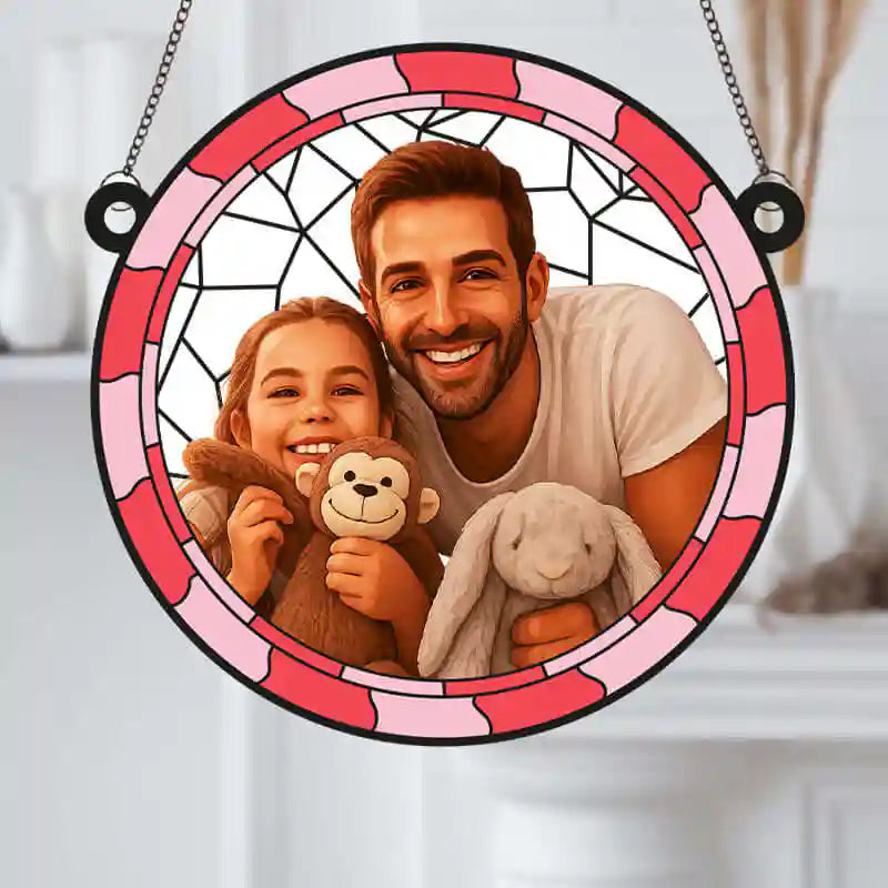 ATRAPASOL DE CRISTAL METACRILATO PERSONALIZADO Para Papá