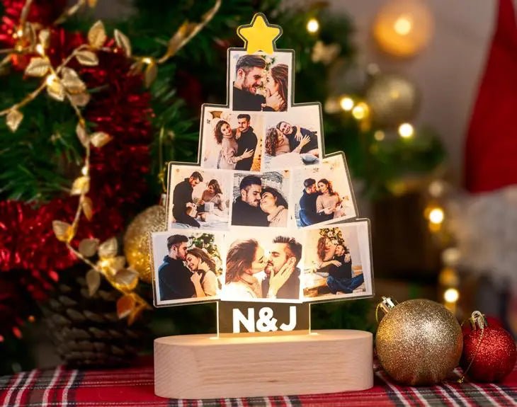 Lámpara árbol navideño personalizado - Personalizaregalo.com