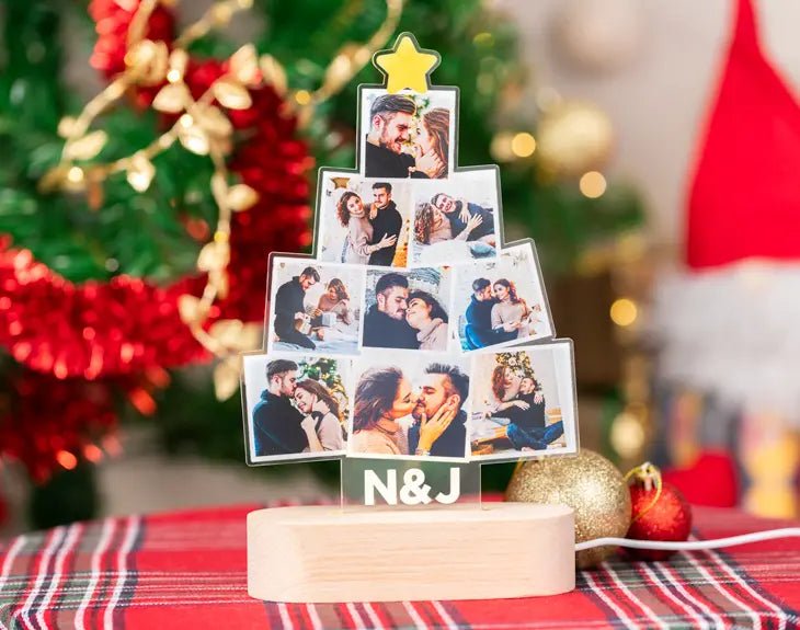 Lámpara árbol navideño personalizado - Personalizaregalo.com